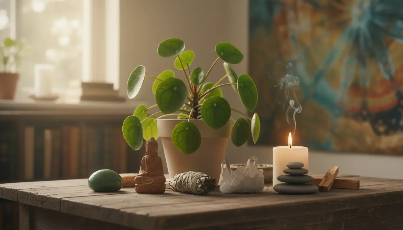 Pannenkoekplant spirituele betekenis